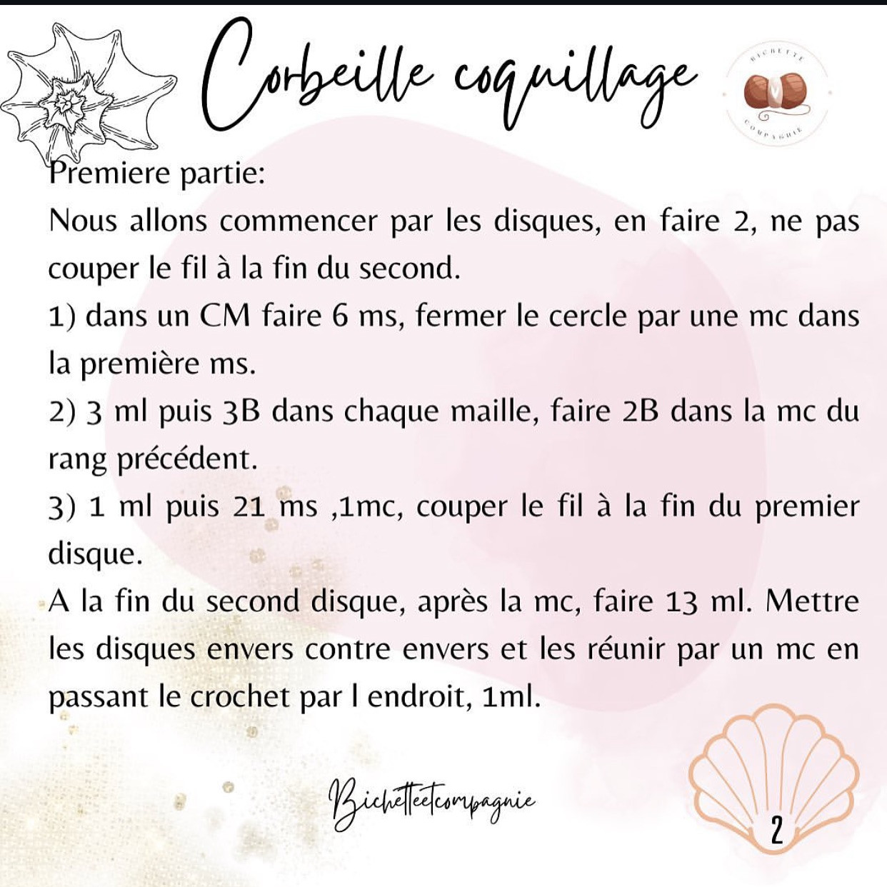 Corbeille coquillage : Tutoriel crochet pour un projet élégant