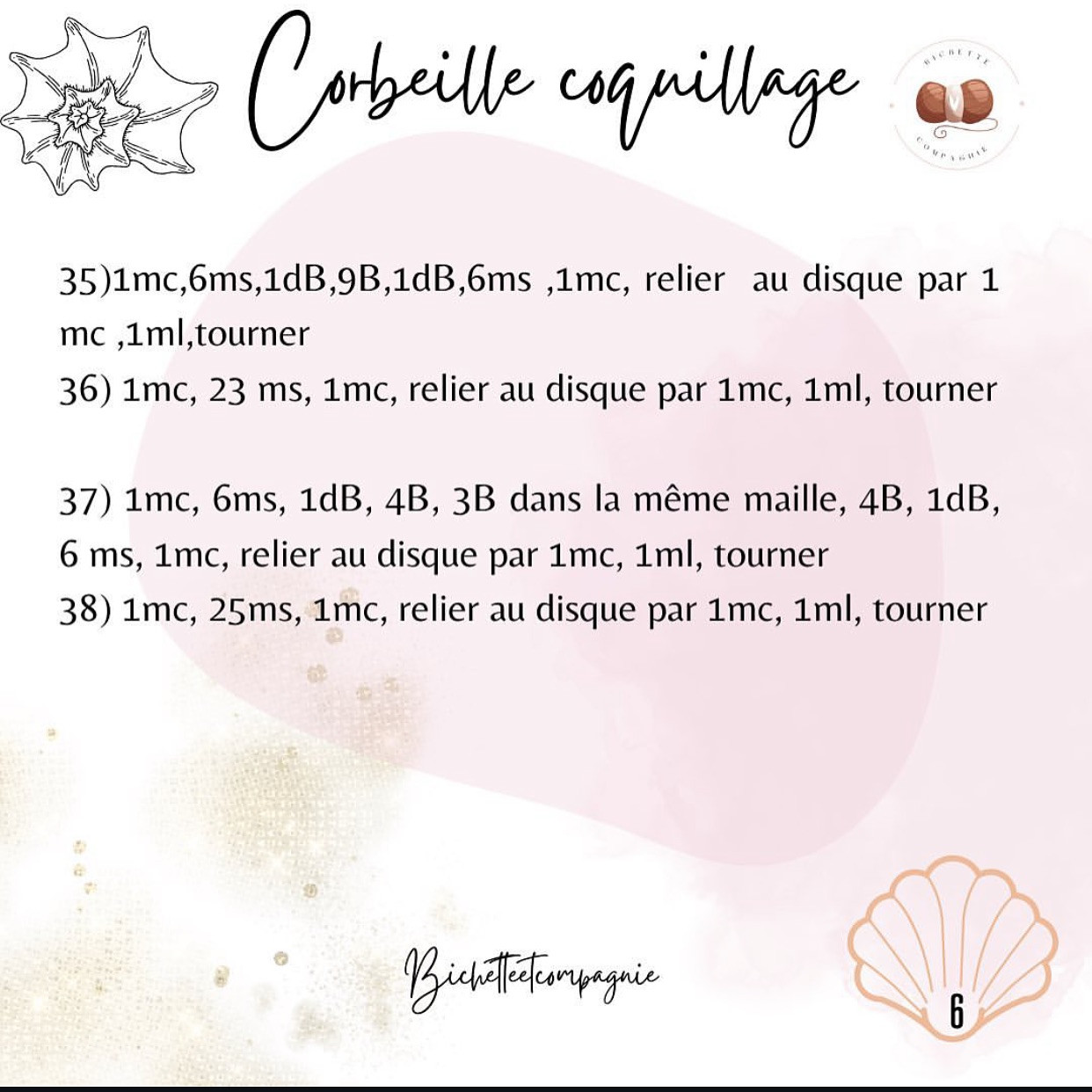 Corbeille coquillage : Tutoriel crochet pour un projet élégant