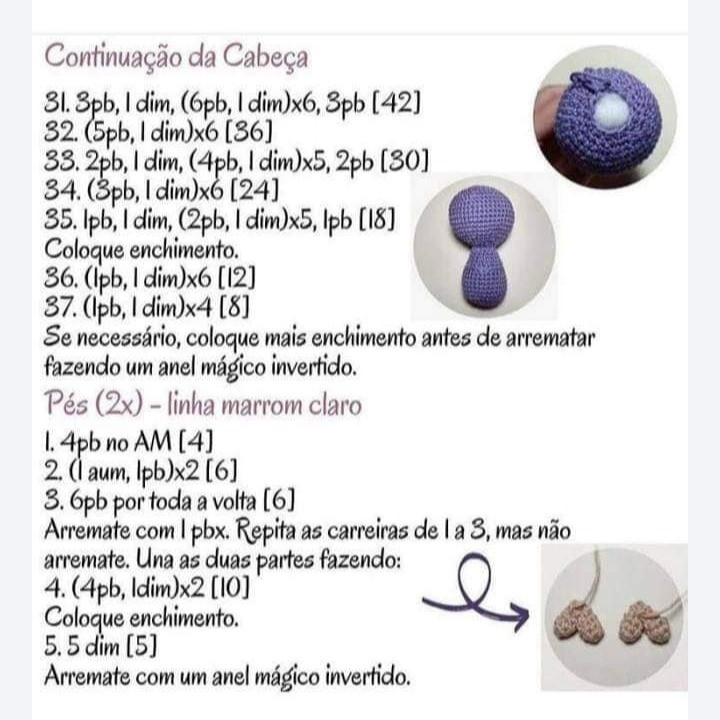 Coruja de Crochê: Receita Amigurumi Professora Fofa