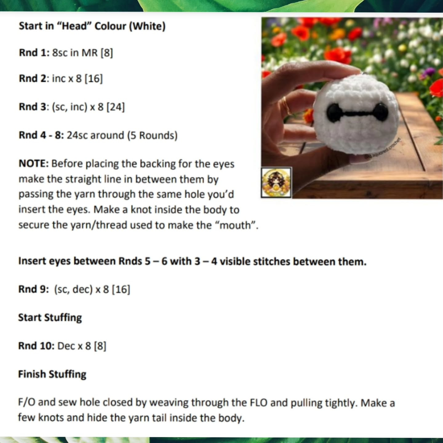 Create a Cute No-Sew Baymax Keychain with Crochet