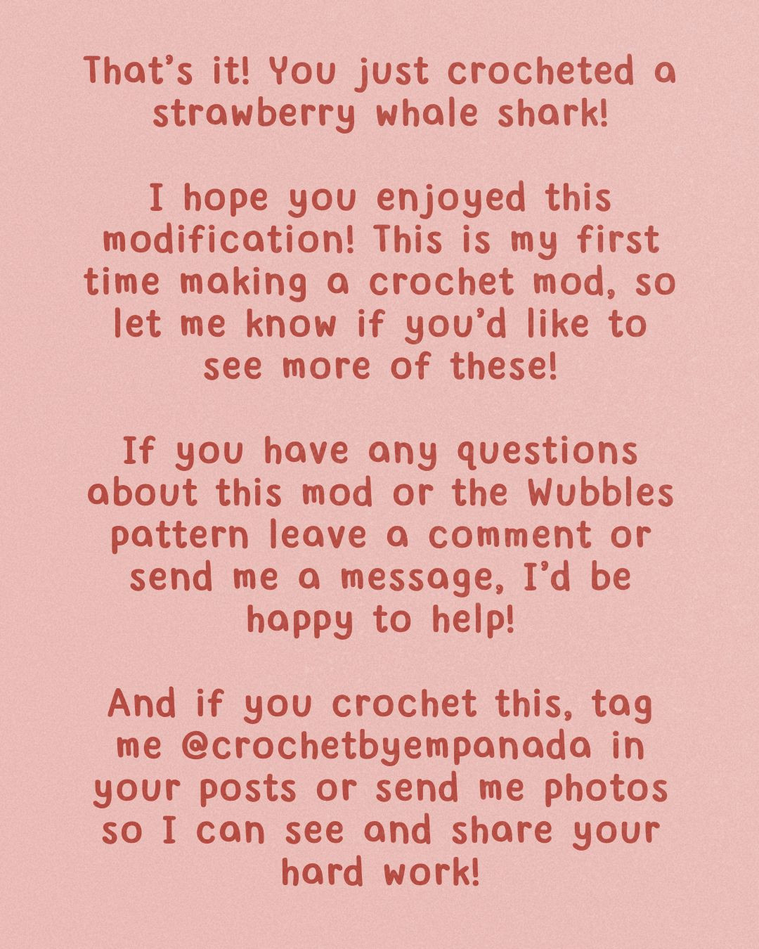 Create a Cute Strawberry Whale Shark with This Free Crochet Pattern