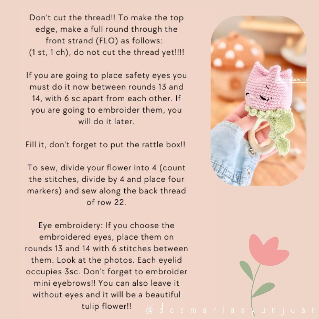 Create a Cute Tulip Mateo with Free Crochet Pattern