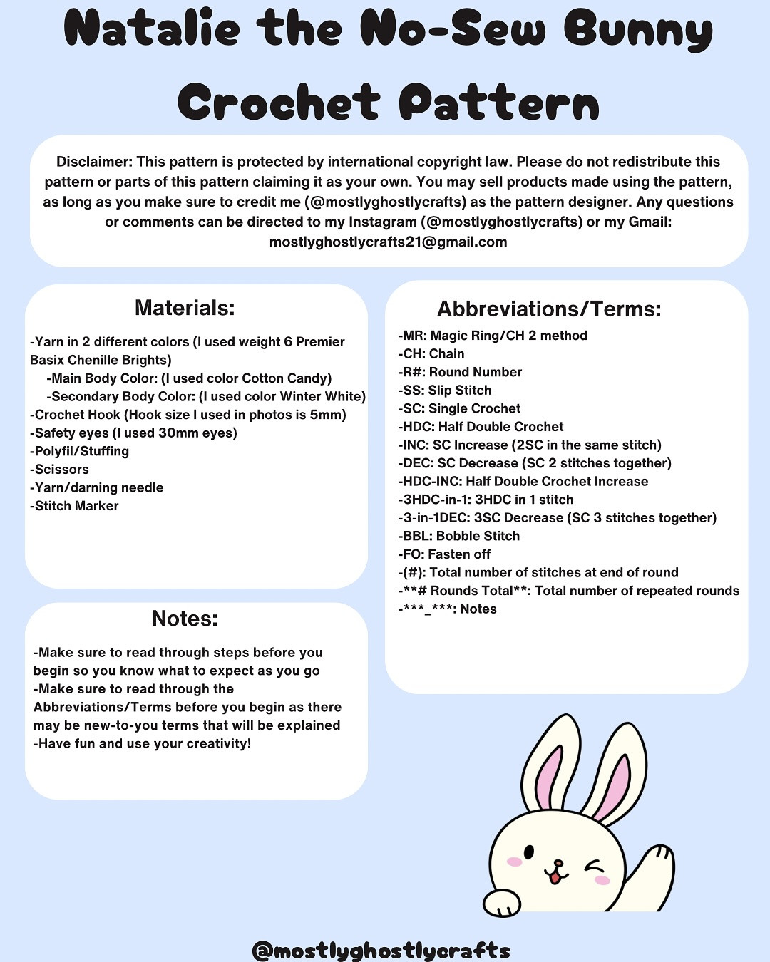 Create Adorable No-Sew Bunny with Free Crochet Pattern