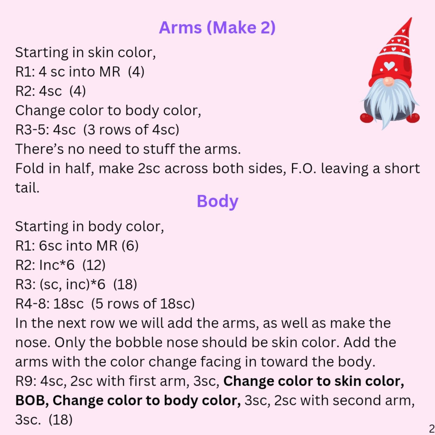 Create Adorable No-Sew Gnomes with This Free Crochet Pattern