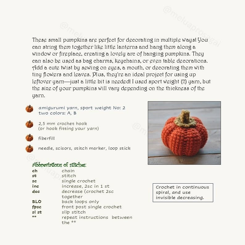 Create Adorable Pumpkins with Leftover Yarn - Free Crochet Pattern