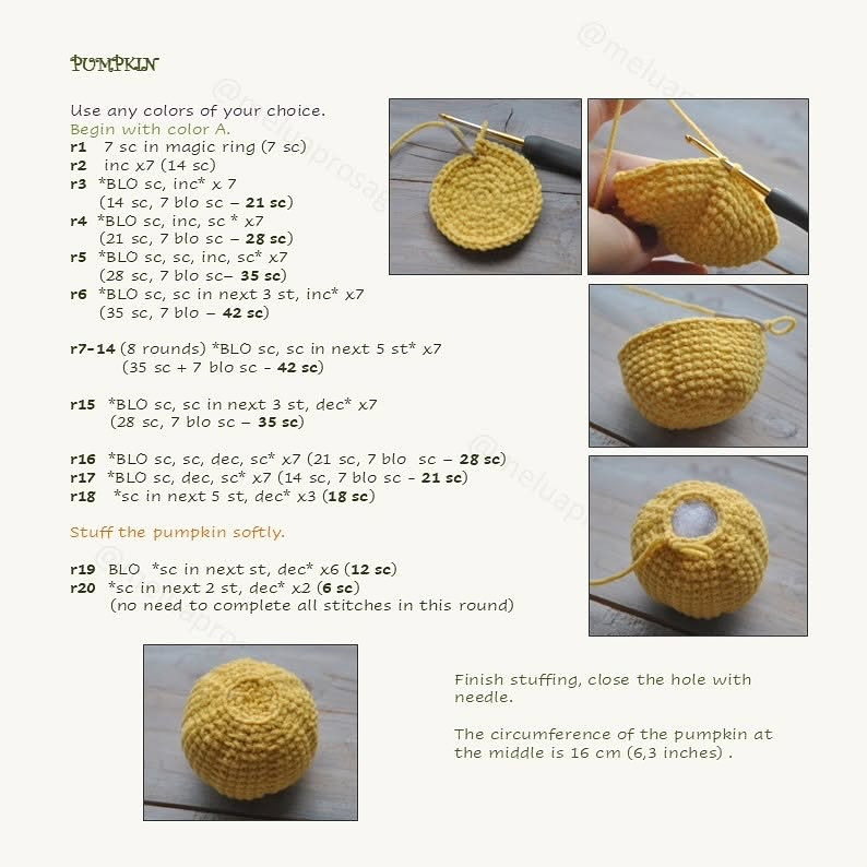 Create Adorable Pumpkins with Leftover Yarn - Free Crochet Pattern