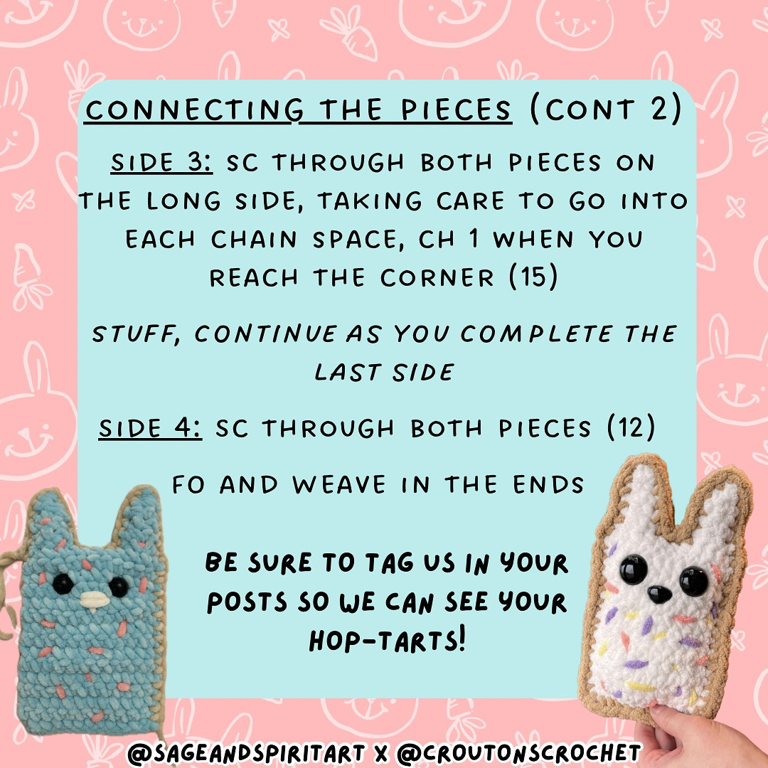 Create Cute Hop-Tart Plushies with This Fun Crochet Pattern