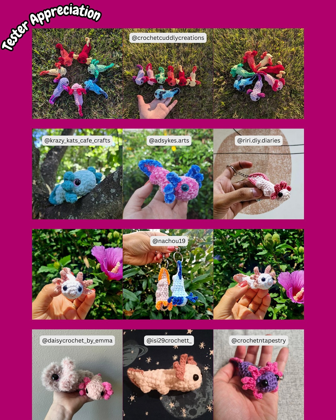 Create Your Own Adorable Crochet Axolotl Plushie and Keychain