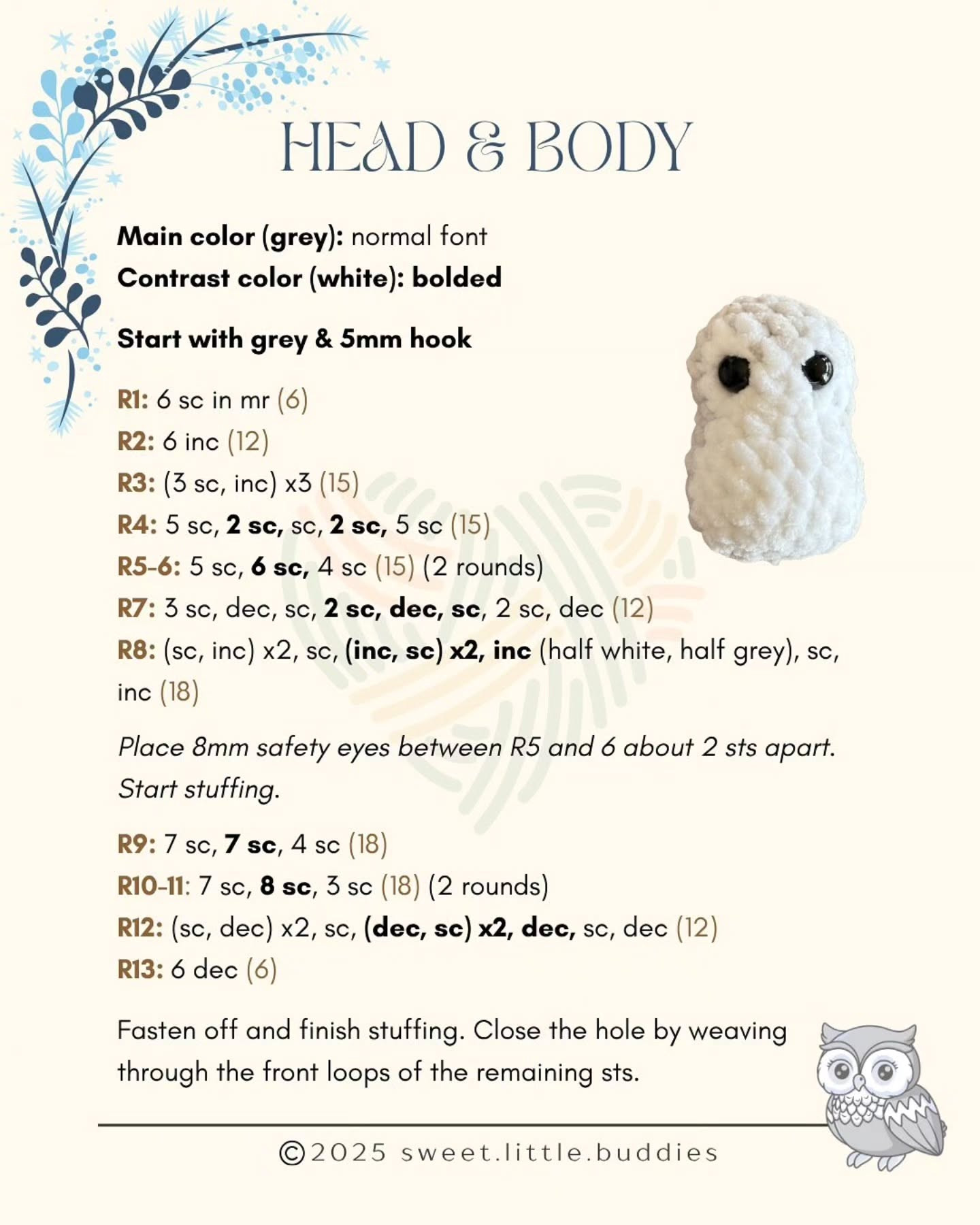 Create Your Own Cute Crochet Owl with This Free Pattern