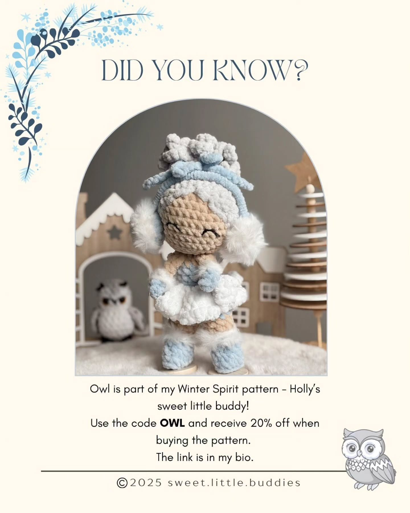 Create Your Own Cute Crochet Owl with This Free Pattern