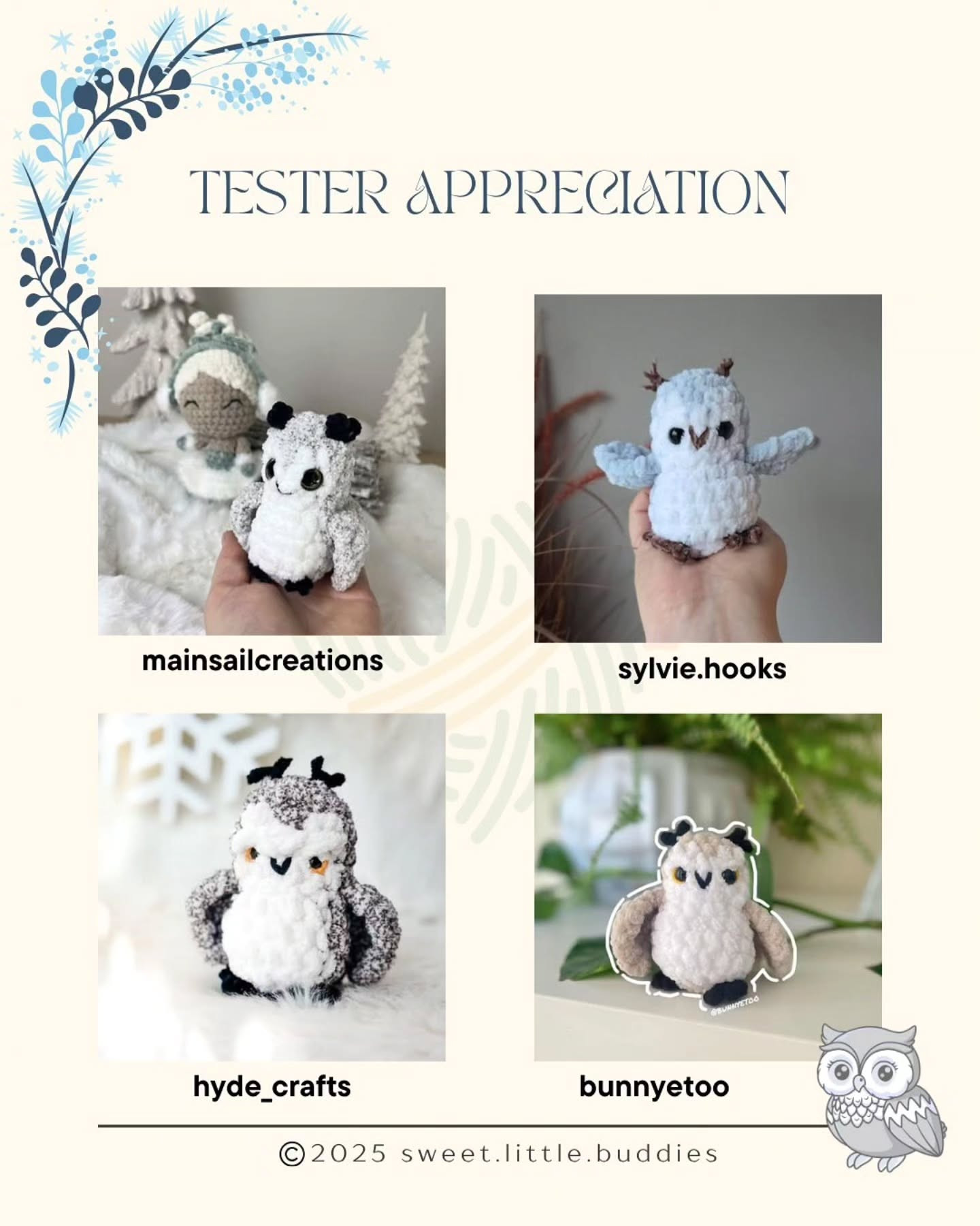Create Your Own Cute Crochet Owl with This Free Pattern