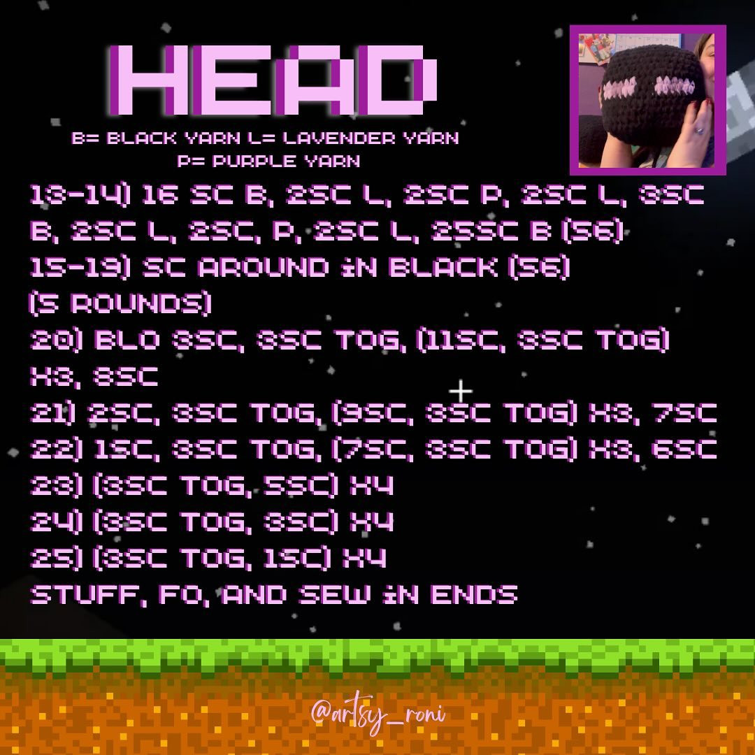 Create Your Own Enderman with This Free Crochet Pattern