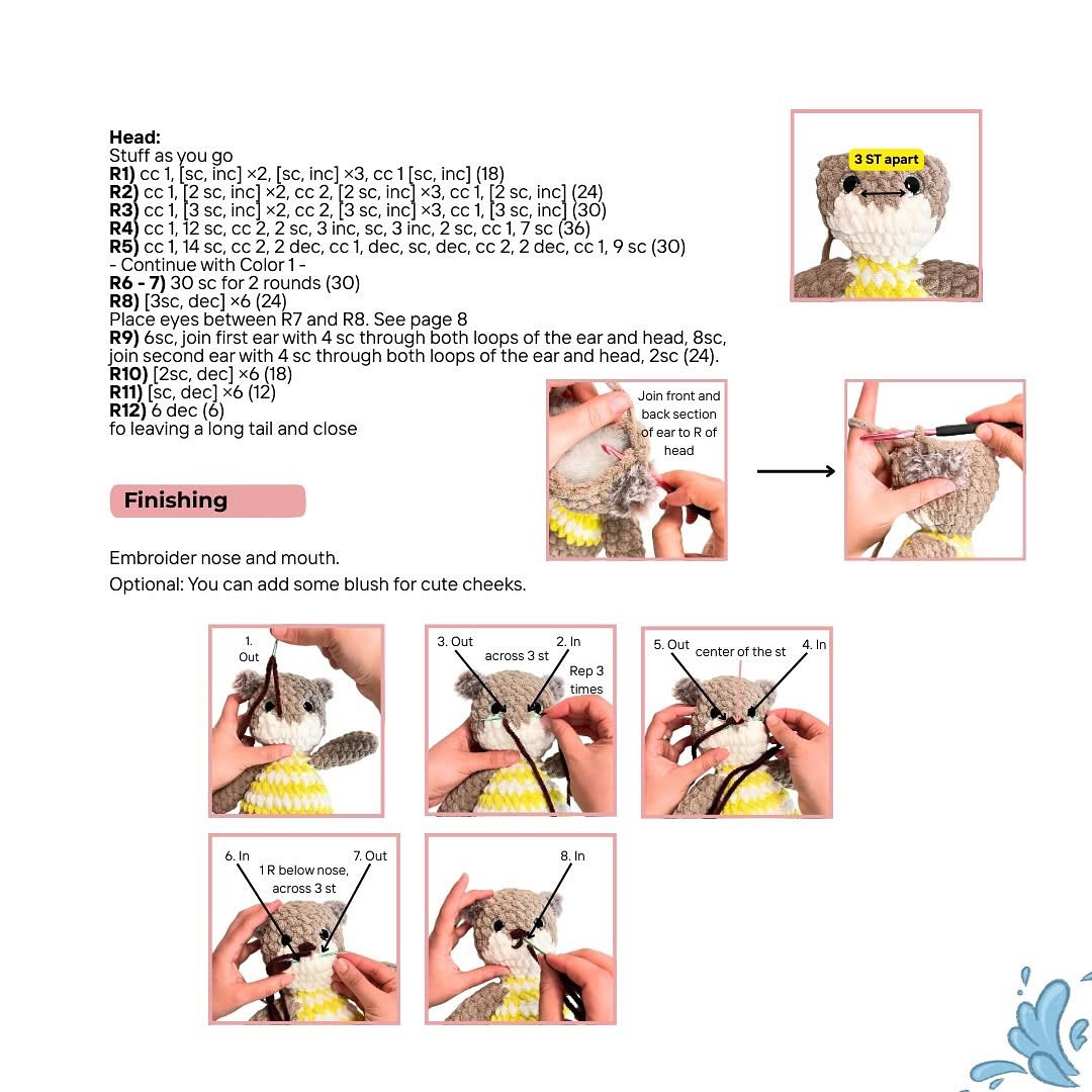 Create Your Own Ollie the Otter with This Free Crochet Pattern