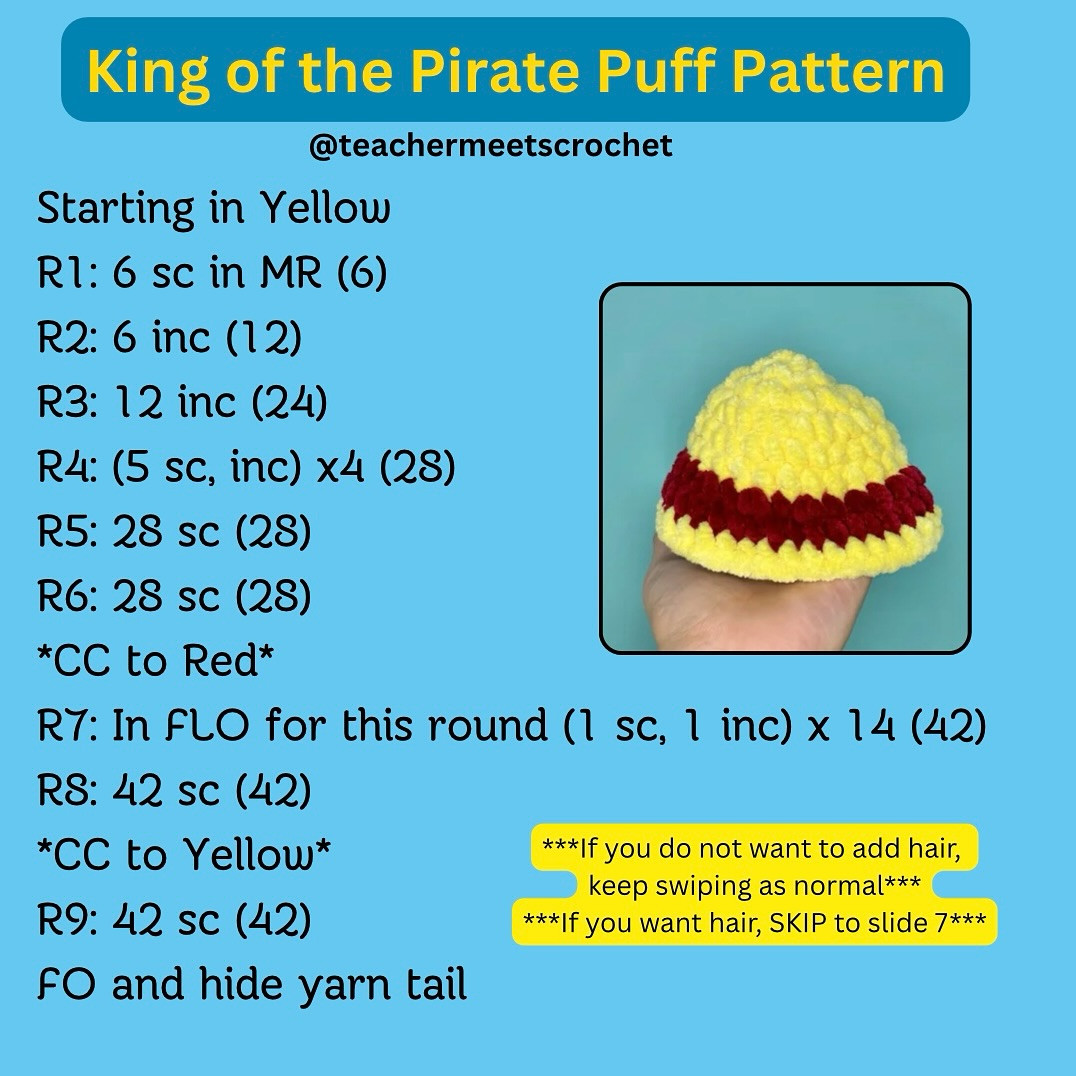 Create Your Own Pirate King Crochet Plush with No Sewing Required