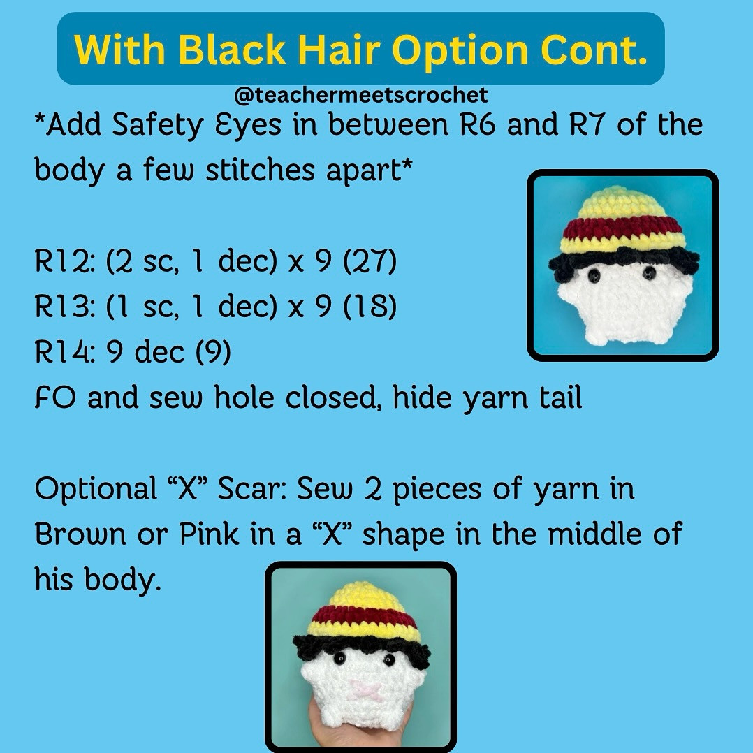 Create Your Own Pirate King Crochet Plush with No Sewing Required