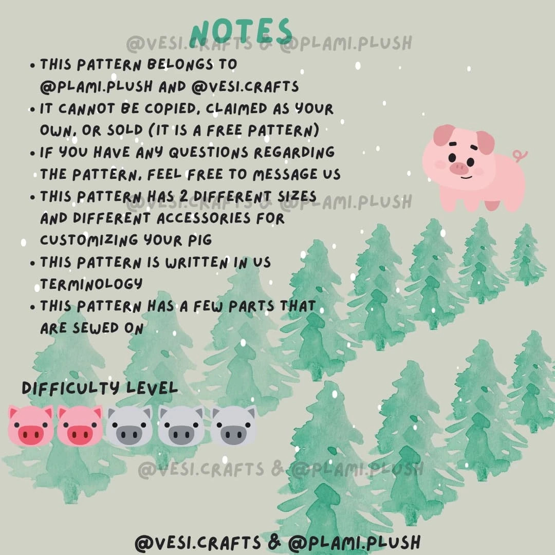 Create Your Own Winter Pig with This Free Crochet Pattern