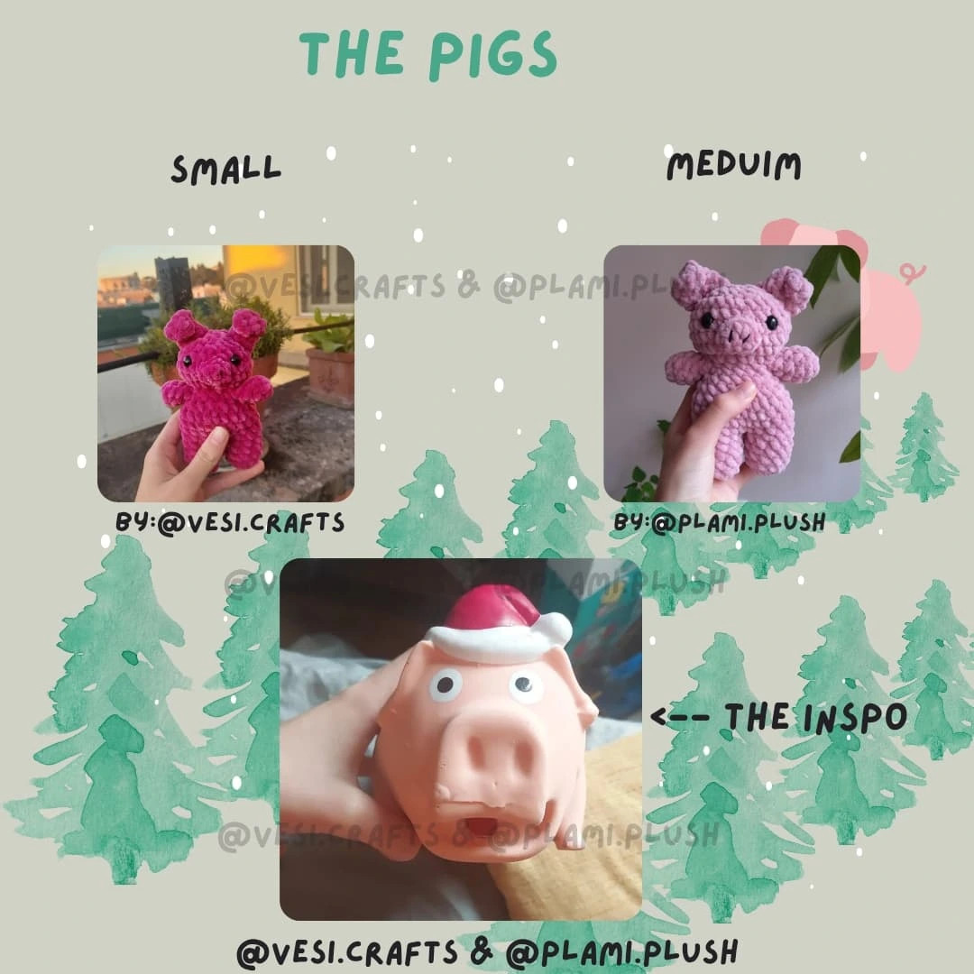 Create Your Own Winter Pig with This Free Crochet Pattern