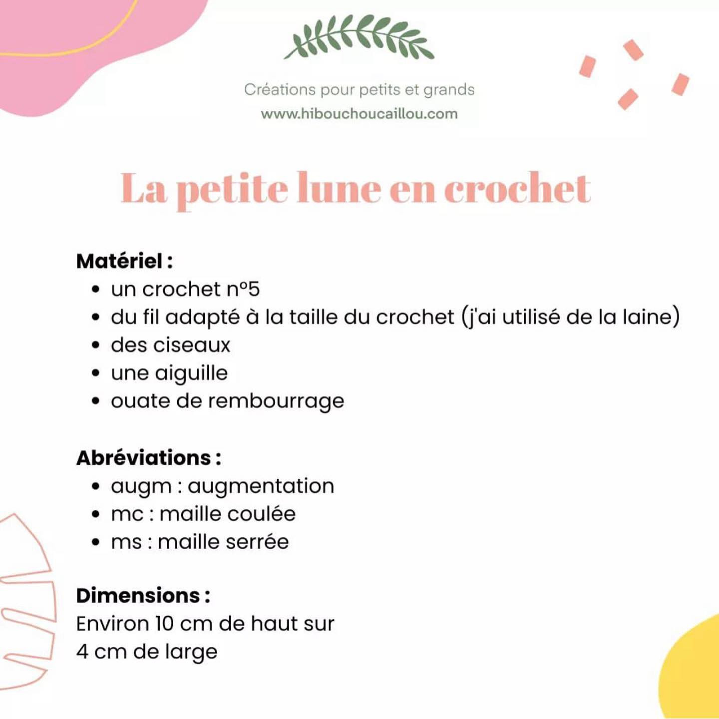 Créer une petite lune en crochet pour débutants.