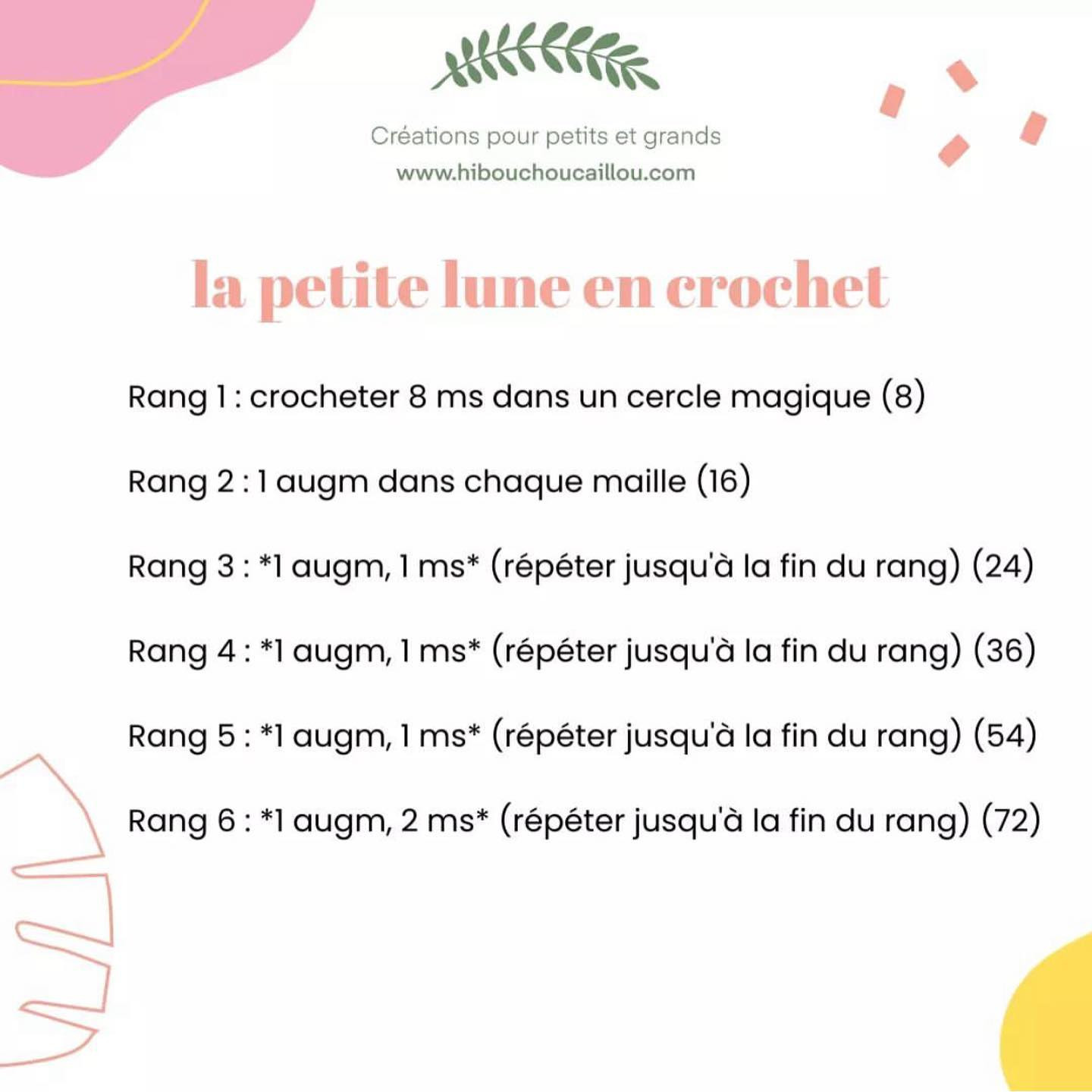 Créer une petite lune en crochet pour débutants.