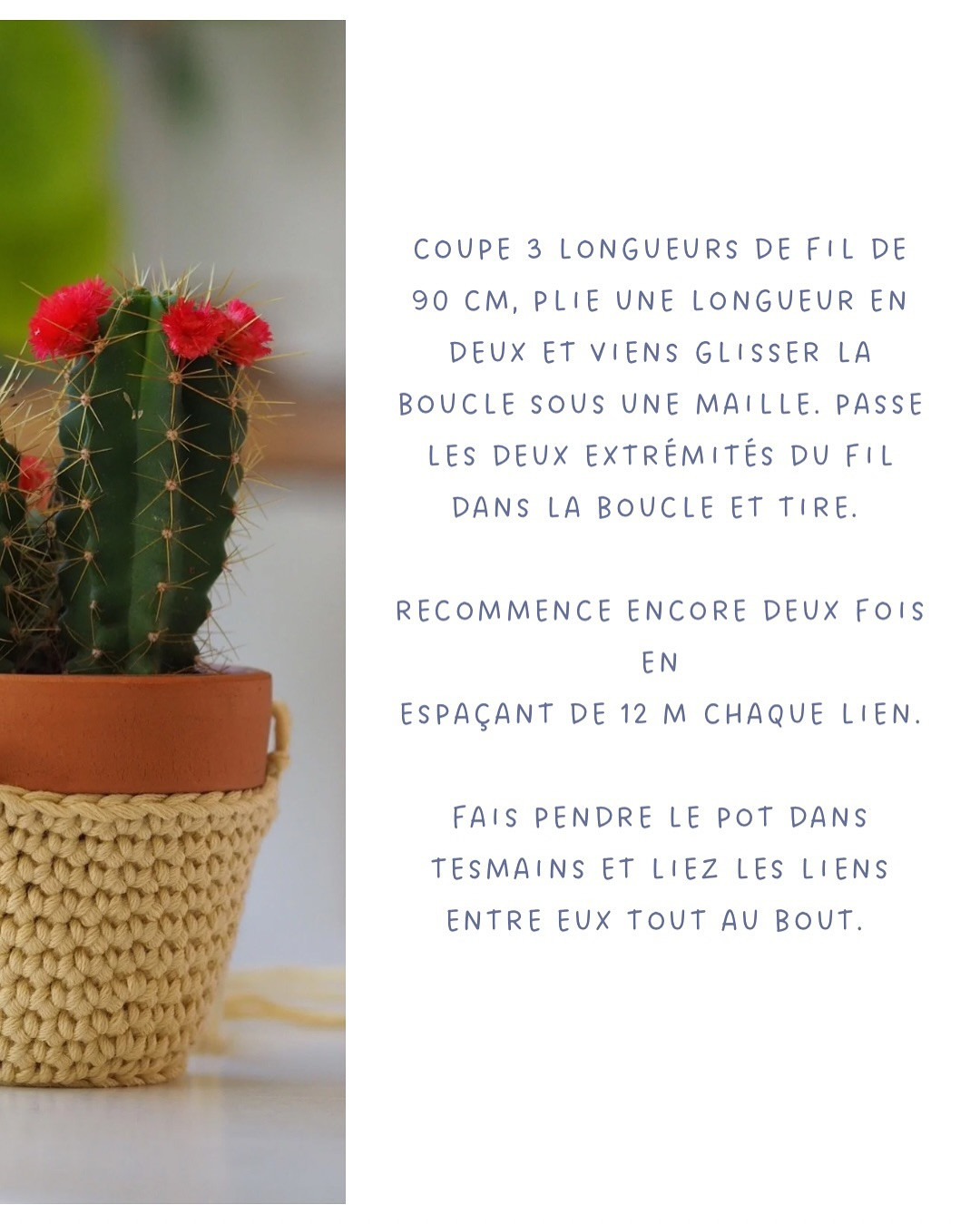 Créez un cache-pot suspendu en crochet facilement