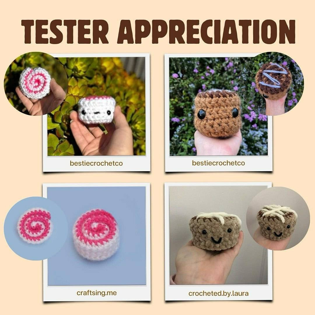 Crochet a Cute Cinnamon Roll Amigurumi with Free Pattern