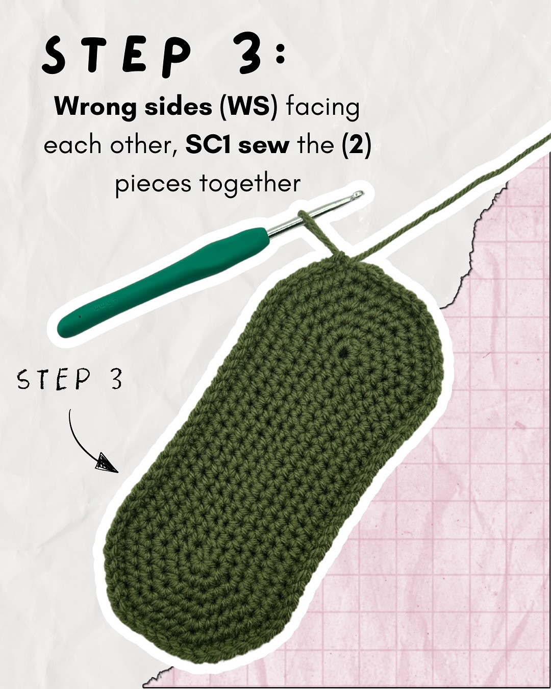 Crochet a Cute Froggie Glasses Case Step-by-Step