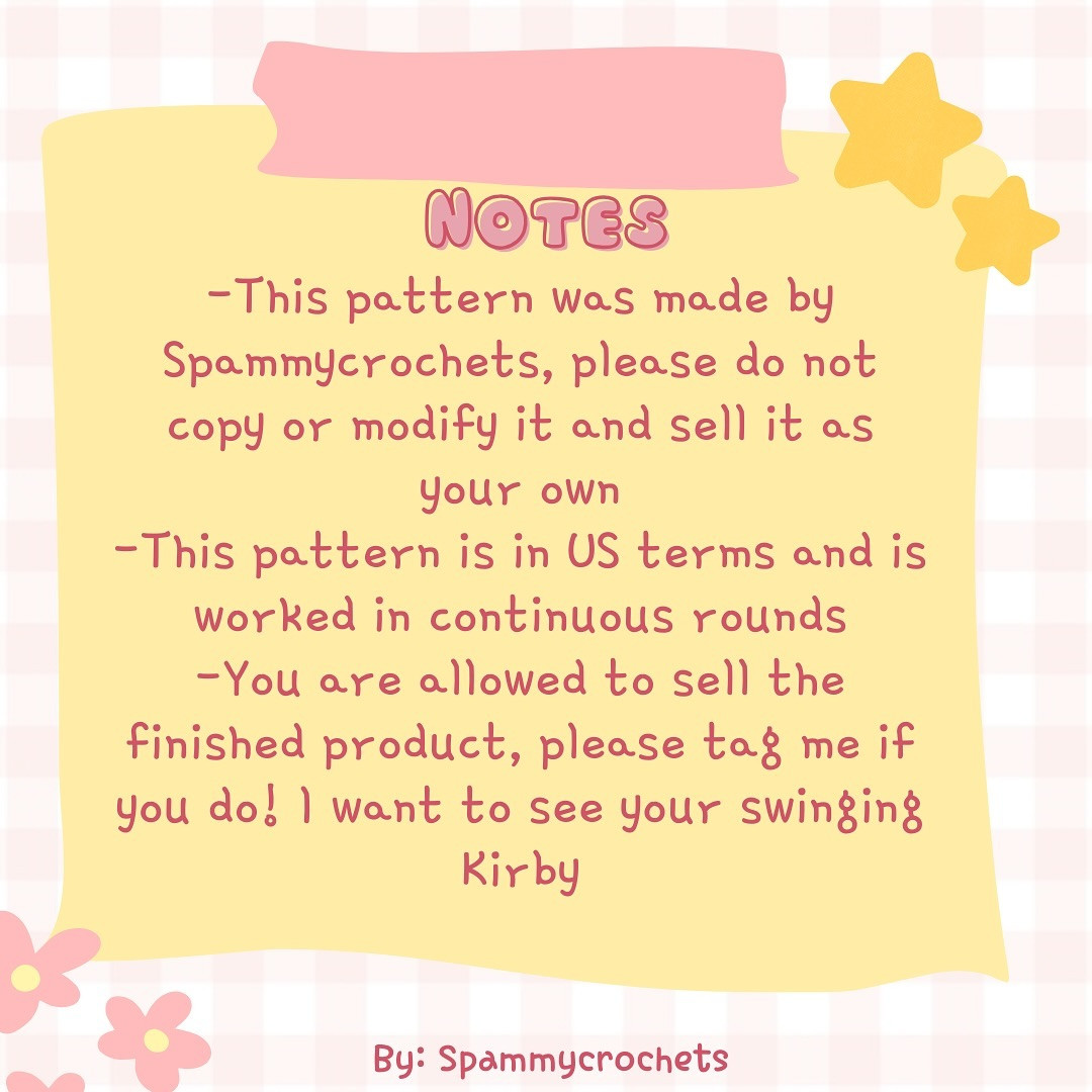 Crochet a Cute Kirby Hanging on a Star with Free Pattern