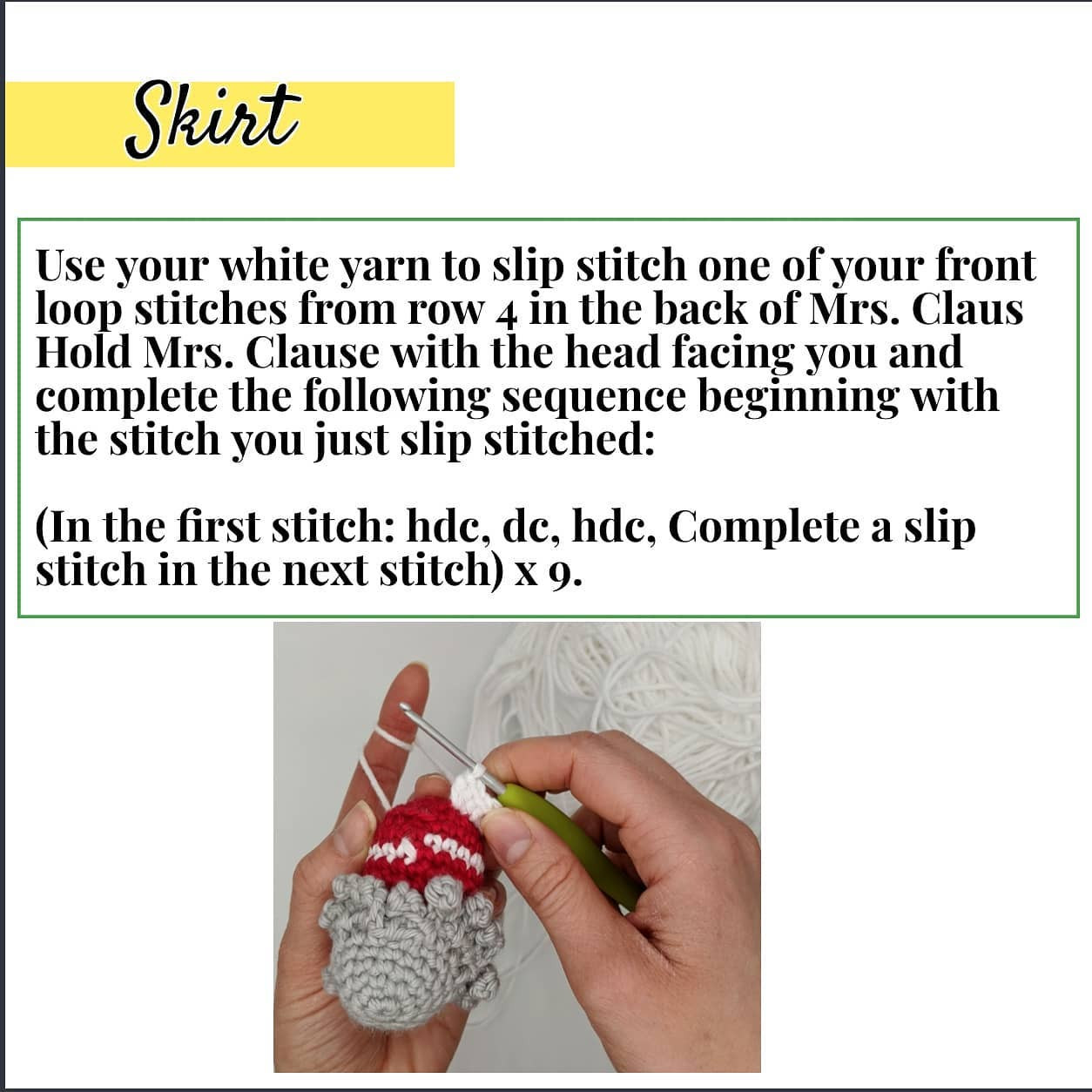 Crochet a Cute Mrs. Claus Ornament for Christmas Decor
