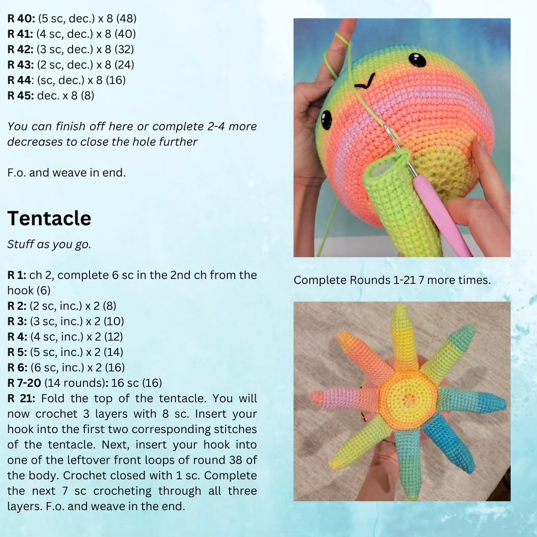 Crochet a Cute Rainbow Octopus with This Free Pattern