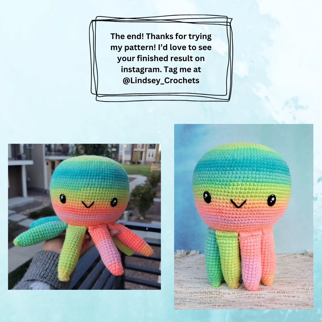 Crochet a Cute Rainbow Octopus with This Free Pattern