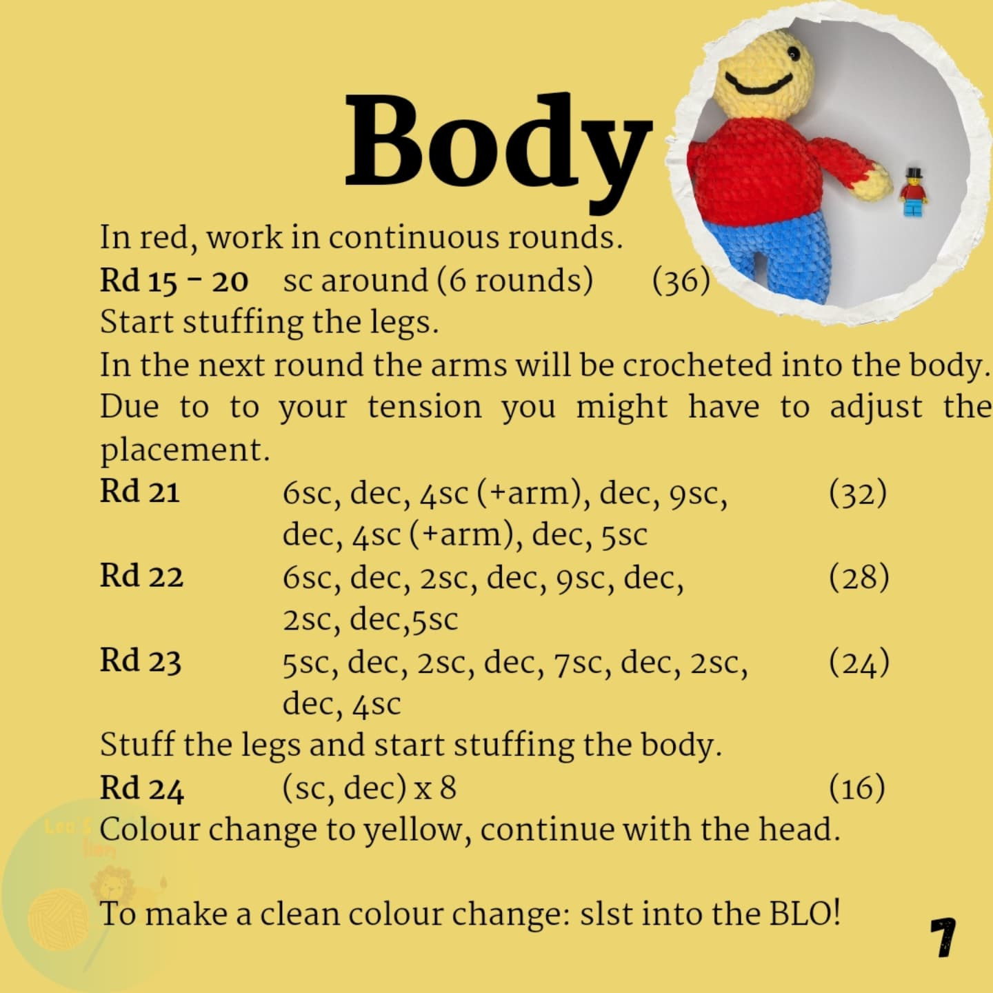 Crochet a No-Sew Brick Man with This Free Pattern