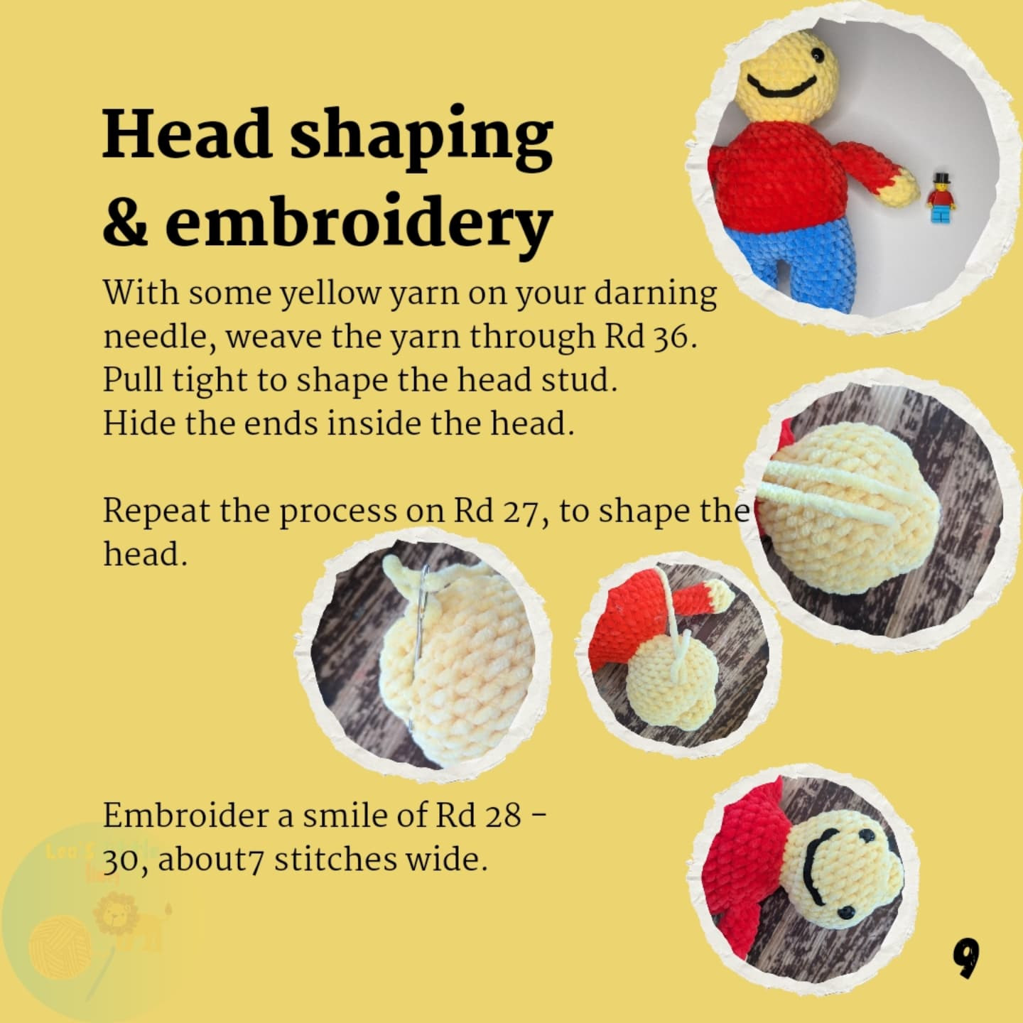 Crochet a No-Sew Brick Man with This Free Pattern