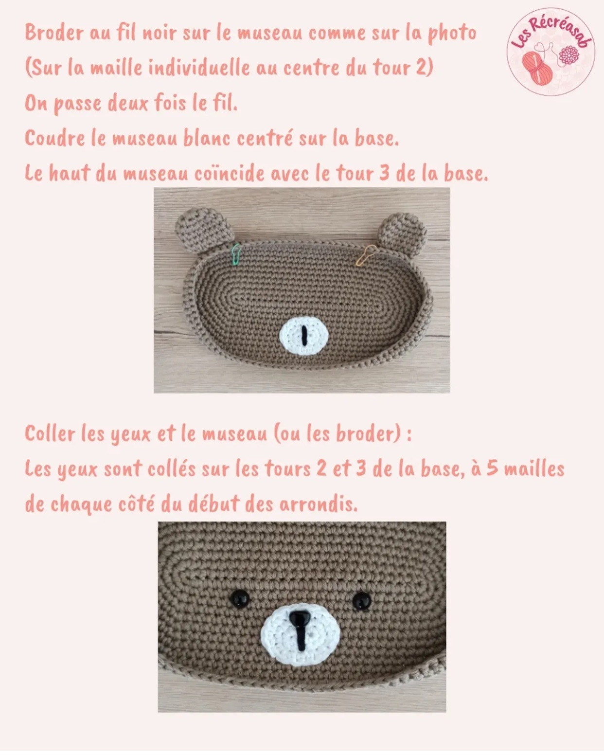 Crochet Bear-Themed Glasses Holder Free Tutorial