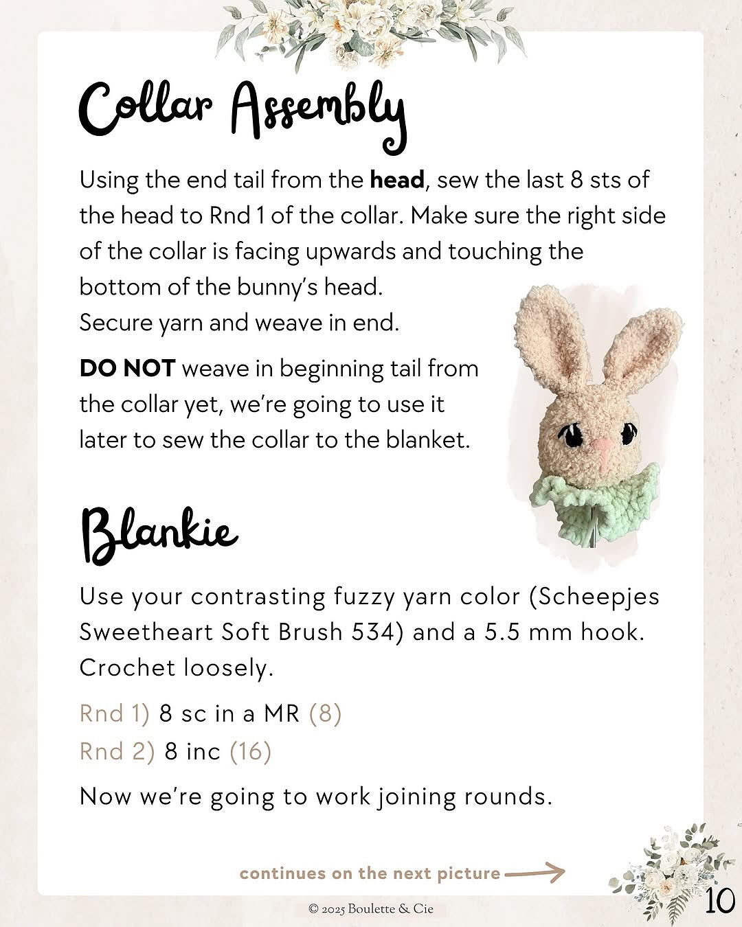 Crochet Bunny Lovey Pattern for Soft Baby Blanket