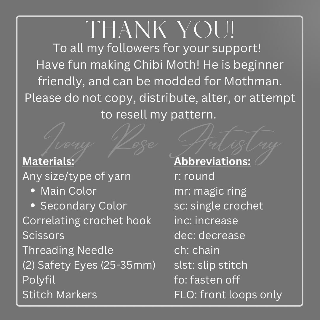 Crochet Chibi Moth Baby: Adorable Free Pattern Guide