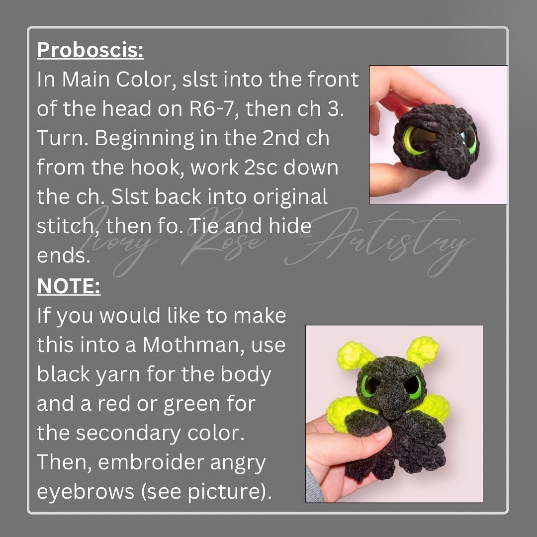 Crochet Chibi Moth Baby: Adorable Free Pattern Guide