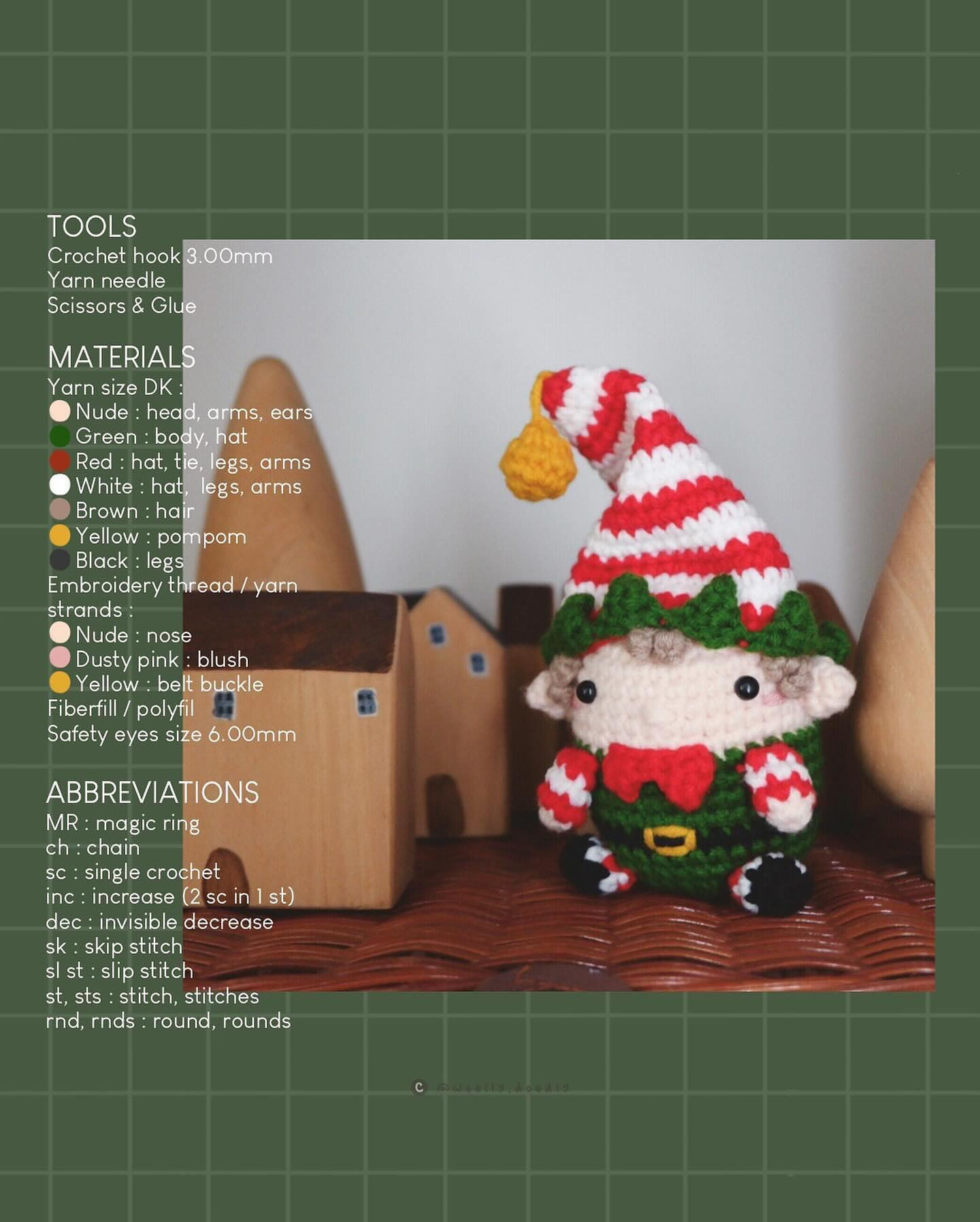 Crochet Christmas Elf Pattern - Free and Easy Tutorial