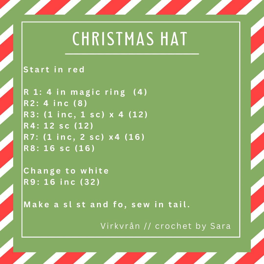 Crochet Christmas Hat Pattern - Free and Easy to Make