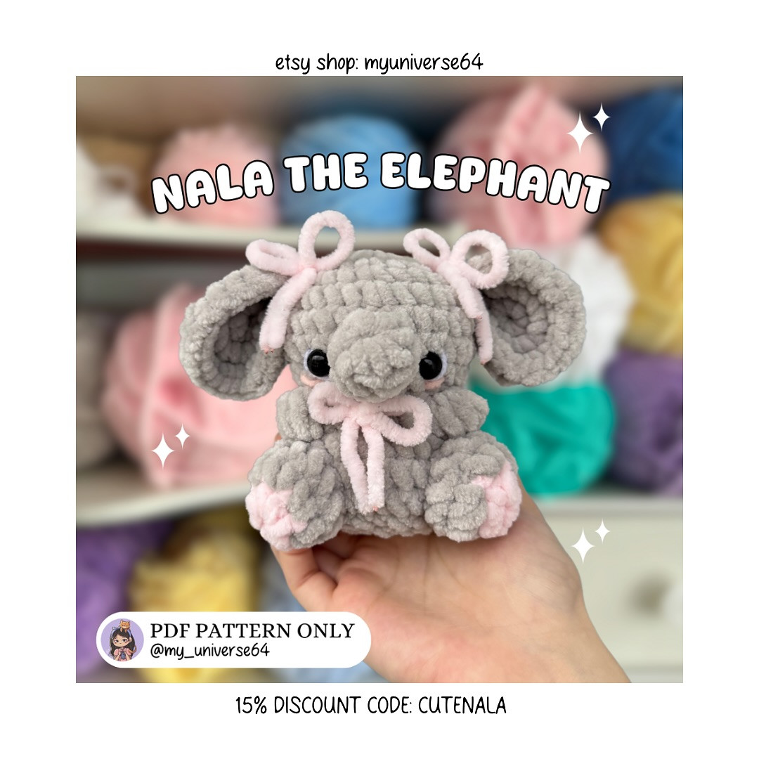 Crochet Cute Elephant Ballerina Amigurumi Free Pattern