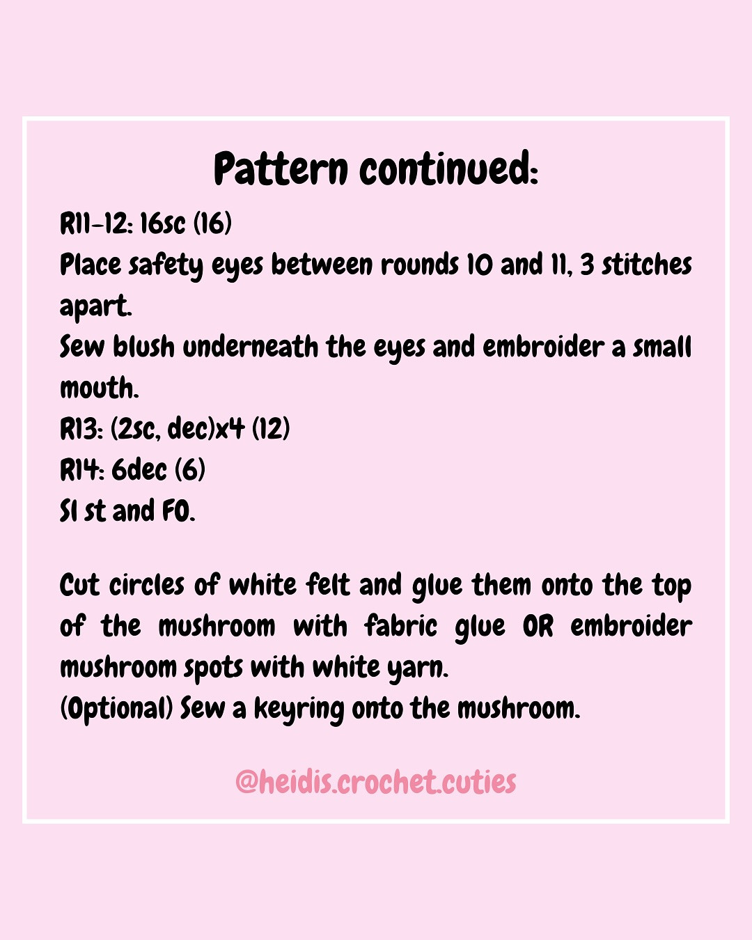 Crochet Cute Mushroom Keyring with Free Pattern Tutorial