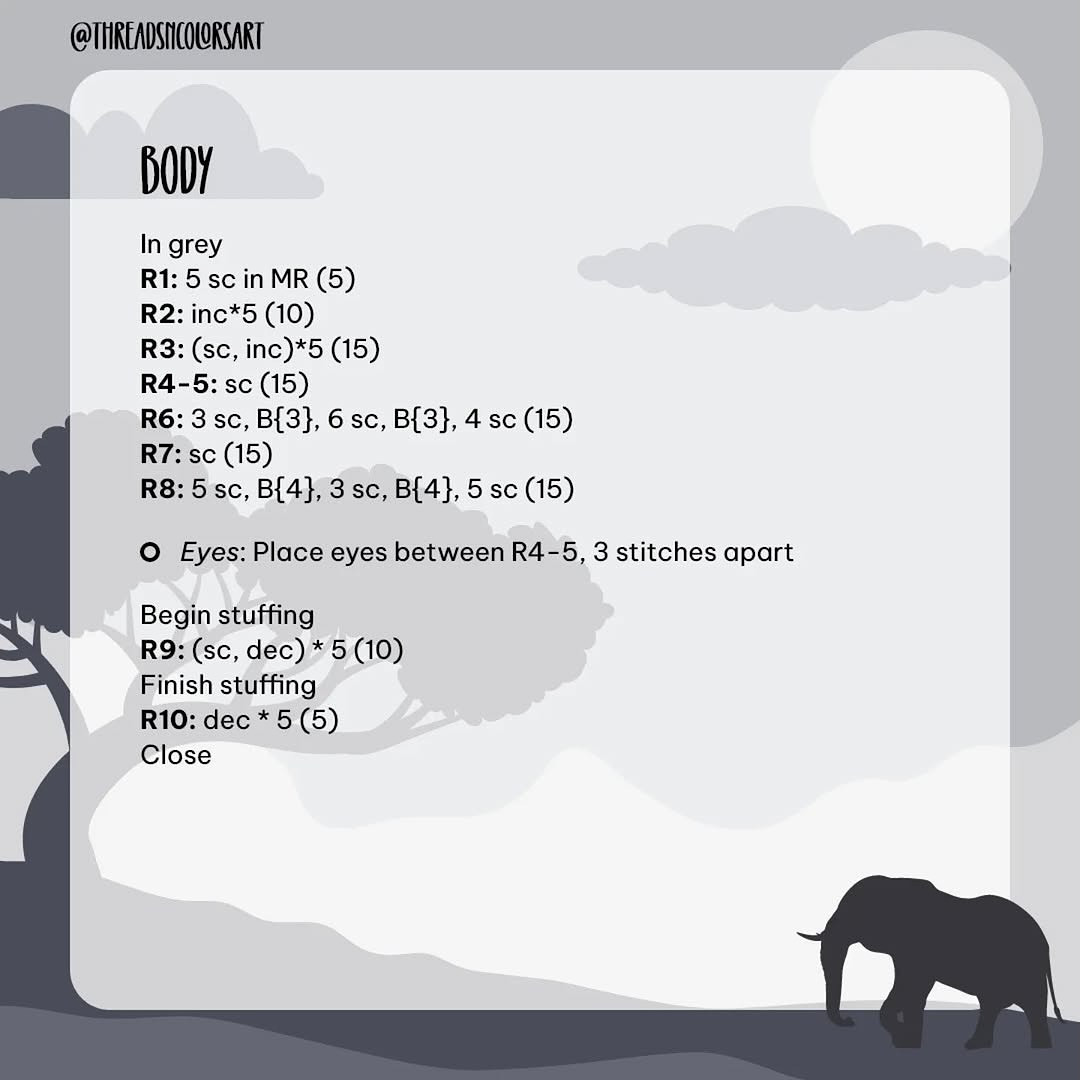 Crochet Elephant Keychain Pattern: Free and Easy Tutorial