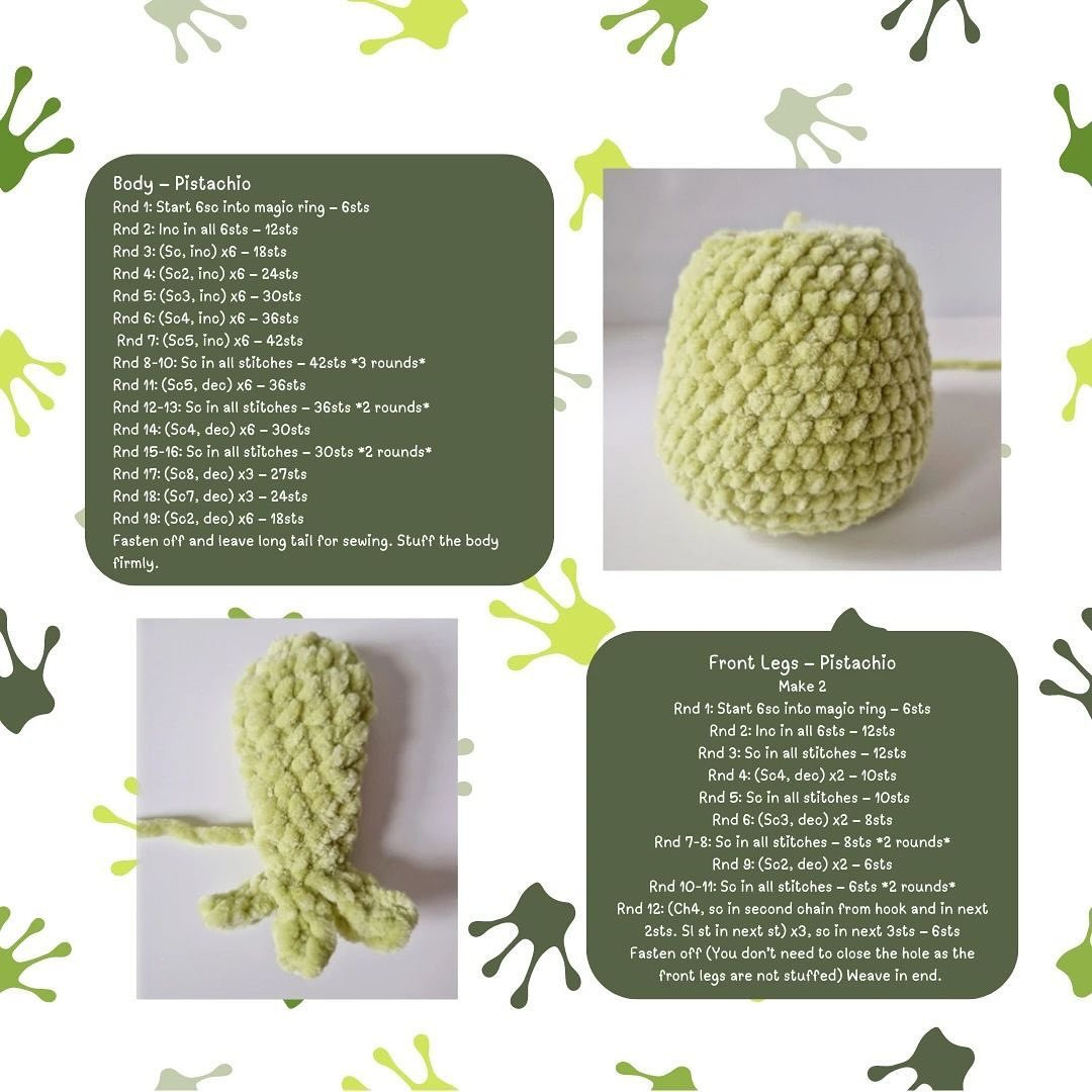Crochet Filius the Frog Amigurumi Pattern by SweetFluffyStitches