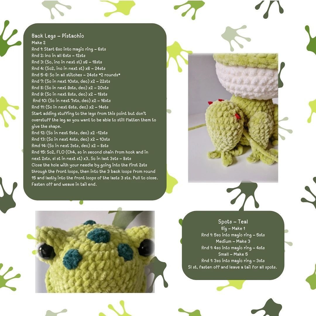 Crochet Filius the Frog Amigurumi Pattern by SweetFluffyStitches