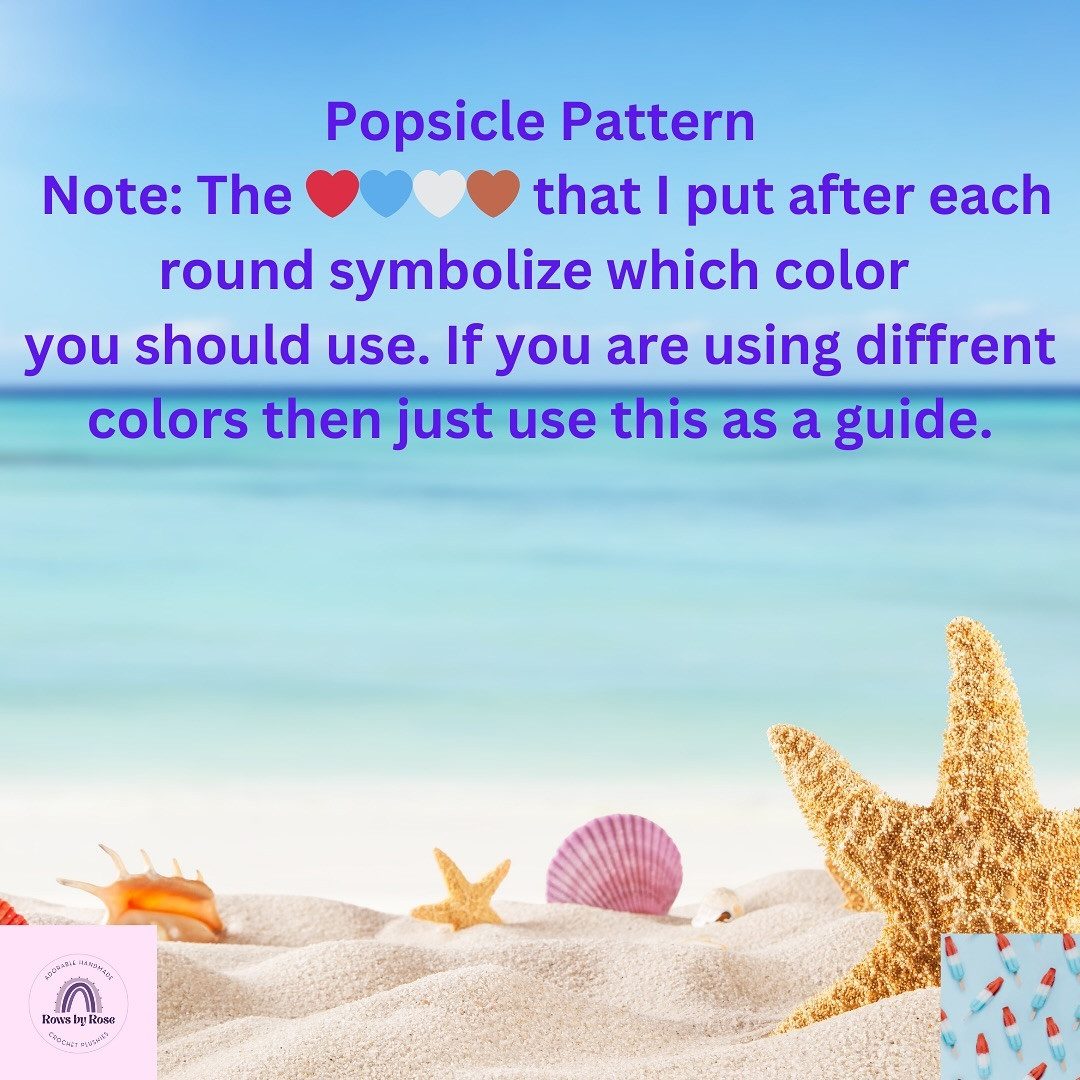 Crochet Firecracker Popsicle Amigurumi Pattern by Mimi