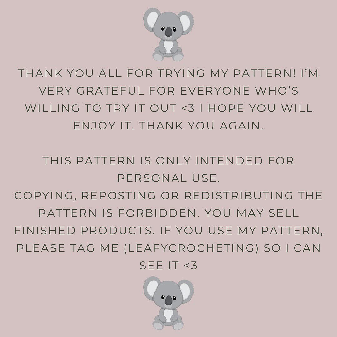 Crochet Koala Amigurumi Free Pattern for Beginners