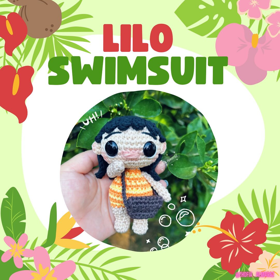 Crochet Lilo in Swimsuit: Cute Amigurumi Pattern