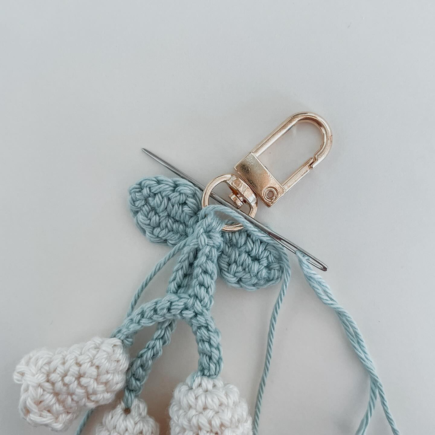Crochet Lily of the Valley Keychain Pattern for May Day