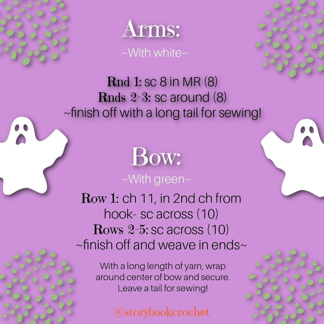 Crochet Little Boo Ghost with Pumpkin Pattern for Halloween Decor