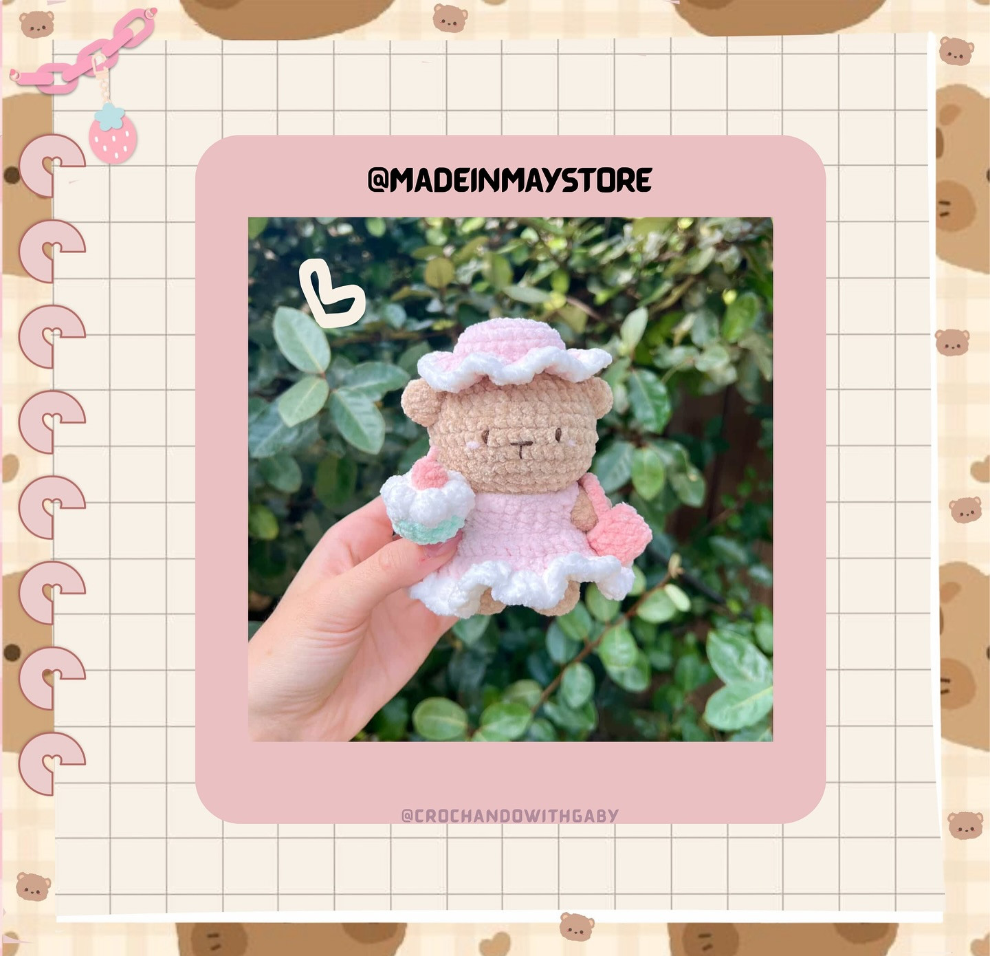 Crochet Marinella the Bear with Free Pattern Instructions