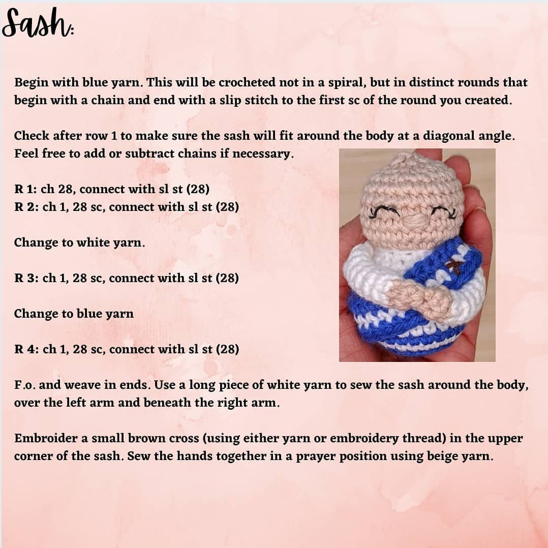 Crochet Mother Teresa Ornament Free Pattern Guide